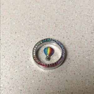 Origami owl rainbow hot air balloon set